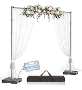 EMART 10x10ft Backdrop Stand Heavy Duty Kit with Water Tank Base, Pipe and Drape Adjustable Photo...