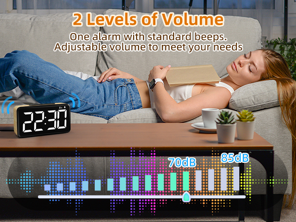 loud alarm clock for heavy sleeper adults