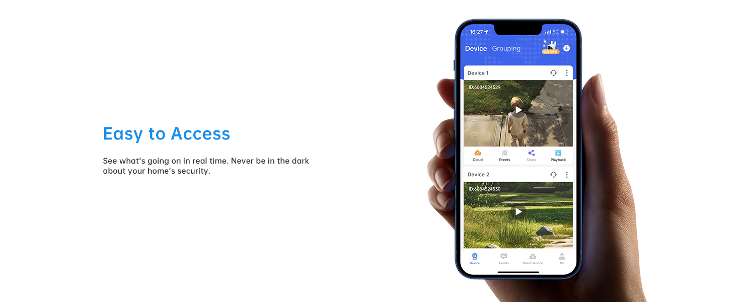 Light bulb camera with phone app eseecloud