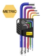 AMTOVL Hex Key Set, 9PCS Metric Allen Key Set, 1.5-10MM, Anti-Slip Long Ball End Hex Wrench Set, ...