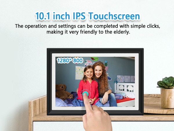 FRAMEO 10.1 Inch Smart WiFi Digital Photo Frame Digital Picture Frame