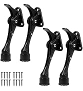 4 Pcs Kickdown Door Stoppers,Height Adjustable Kick Down Door Stop with Rubber Tip,Rubber Door St...