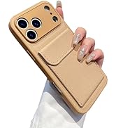 Losin Compatible with iPhone 17 Pro Max Simple Stylish Card Holder Phone Case, Slim Wallet Soft C...