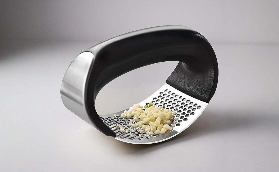 Stainless Steel Garlic Mincer Garlic Crusher;Garlic Press Rocker