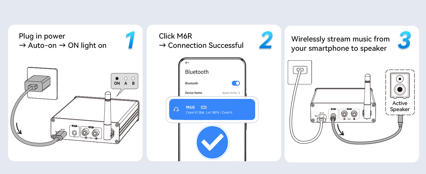 bluetooth audio receiver;bluetooth rca adapter