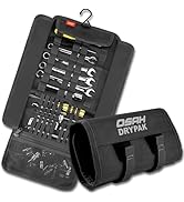 Motorcycle Tool Roll Bag - Roll-Up Tool Pouch Wrench Sturdy Organizer Handlebar Tool kit for Harl...