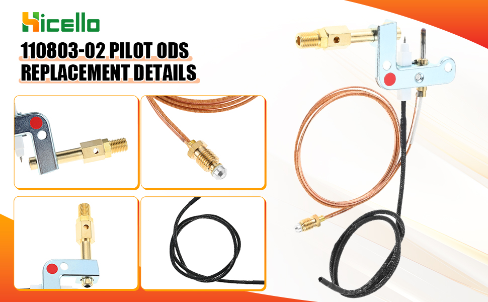 110803-02 LPG Pilot ODS Repair Kit for DESA Vent-Free Propane Heaters &amp; Fireplaces