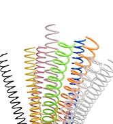 Rayson SR31286BK Spiral Binding Coil 1-1/8 inch Black Coil bindings Ring 3:1 Pitch - 36 Loops, 50...