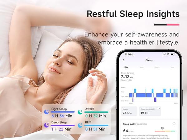 Fitness Tracker with Bluetooth Call, 1.8&amp;#34; Smartwatch with Heart Rate/SpO2/Sleep Monitor