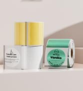 Gold Transparent Thermal Labels