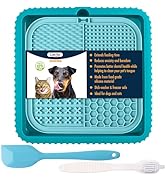 LUKITO Lick Mat &amp; Dog Bowl 2 in 1 for Dogs &amp; Cats, Dog Peanut Butter Lick Pads for Boredom Reduce...