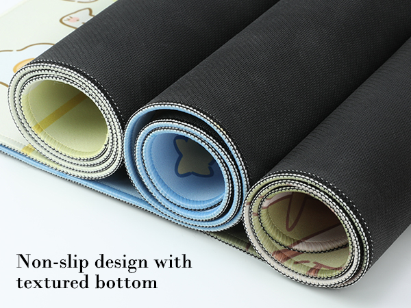 Cute Cat Desk Mat Kawaii Flower Store Desk Pad, Kitty Large Gaming Mouse Pad for Women Girls 