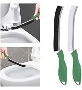 TQRR Toilet Brush, 2 Pcs Bathroom Cleaning Brush, Toilet Scrubber, Deep Toilet Bowl Brush with Ha...