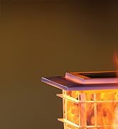 Solar Flame Post Lights