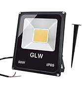 GLW 50W LED Flood Light 12v-60v Landscape Lights Outdoor Waterprrof IP65 Warm White Outdoor Spotl...