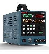 Programmable DC Power Supply (0-30 V 0-10 A) HM310T High Precision 4-Digit Voltage Current Power ...