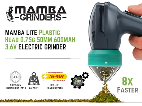 mamba v2 herb grinders electric automatic grinder electric grinders rechargeable auto grinder