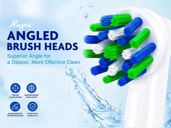 angled toothbrush heads