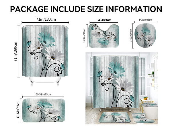 bathroom rug and shower curtain sets