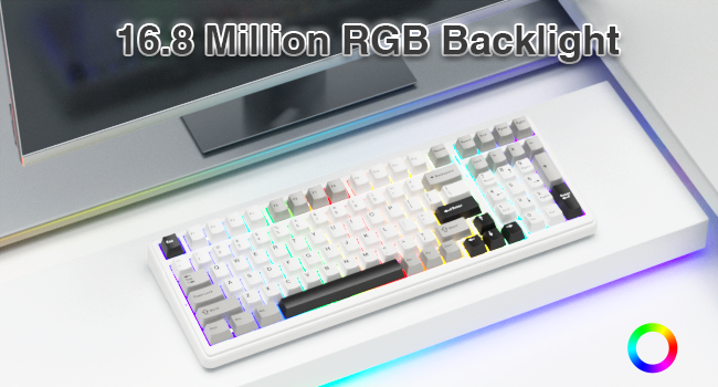 rgb led backlit mechanical gaming keyboard wireless keyboard computer pc custom keyboard