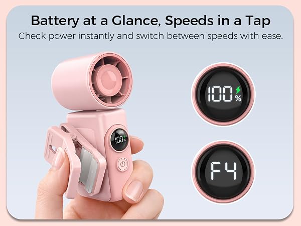 Battery at a Glance, Speeds in a Tap Check power instantly and switch between speeds with ease