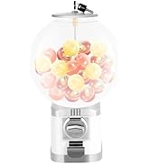 Vending Machines, 20'' Twister Ball Capsule Toys Dispenser Bubble Gumball Machine with 2 Keys, Gu...
