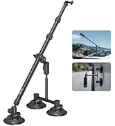 SMALLRIG Car Mount for Insta360 X5/X4/X3, for DJI OSMO 360 Camera, for GoPro, Triple Suction Cup ...