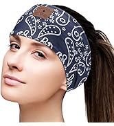 BULYPAZY Bluetooth Headband for Women, Sleep Headphones Bluetooth Headband, Headband Headphones f...