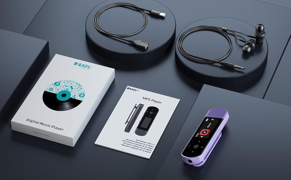 reproductor mp3 player with clip audiobook player USB MP3 Player Bluetooth flac M4A senior ipod nano