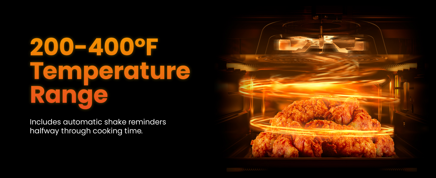 200-400 degree Fahrenheit 