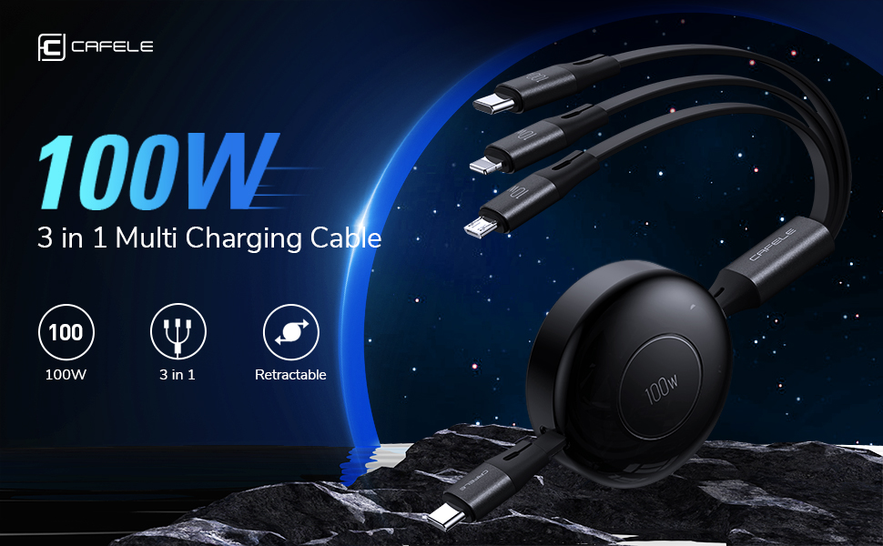 100w multi charging cable fast charge