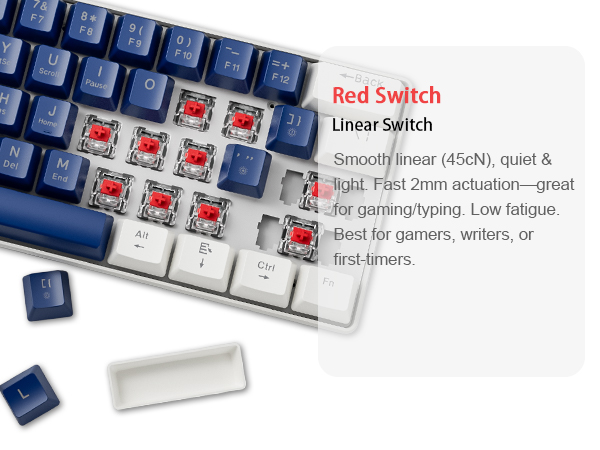 abucow k61s mechanical keyboard