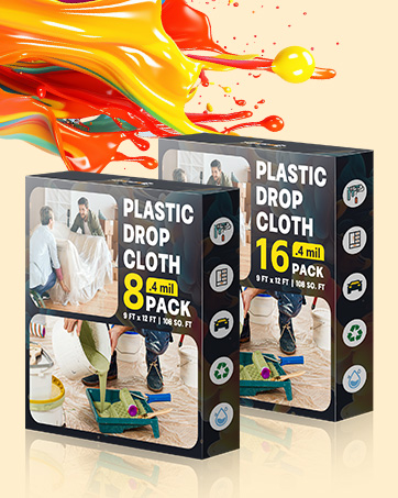 painters plastic 0.4mil for painting Protection
