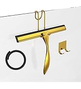 Shower Squeegee Set, 10-Inch Stainless Steel Squeegee for Bathroom, Shower Doors, Mirrors, Tiles,...