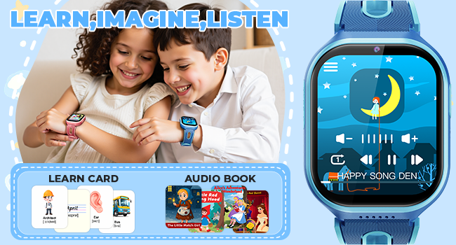 K10 Smart Watch for Kids Learn Card Audio Book