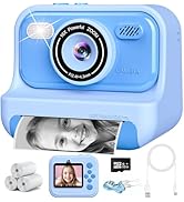 Kids Camera Instant Print,2.4 Inch Screen Kids Instant Cameras, Christmas Birthday Gifts for Girl...