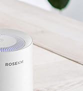 Rosekm Small Air Purifier for Home Bedroom, Personal Desk Mini Air Purifier, Room Hepa Air Purifi...