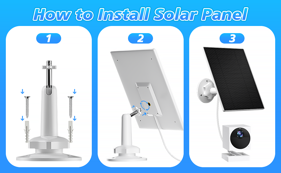 solar panel for camera