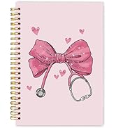 WARDOS Pink Nurse Notebook Journal 5.5x8.3, Nurse Appreciation Gifts Notebooks for Note Taking, N...