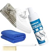 HIHWEM White Shoe Cleaner Kit 6.76oz White Sneaker Cleaning Foam with Brush &amp; Towel, Works on Lea...