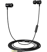 MORMOQUE EP-06 Metallic Wired Earbuds in-Ear Earphones,Build-in Microphone Noise Isolating Headph...