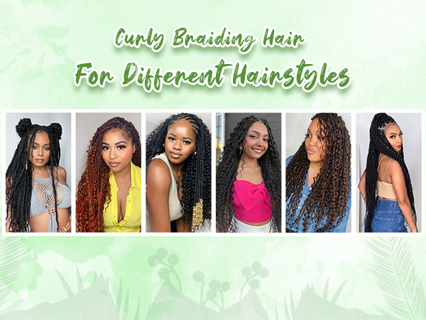 Deep wave braiding hair for boho hair