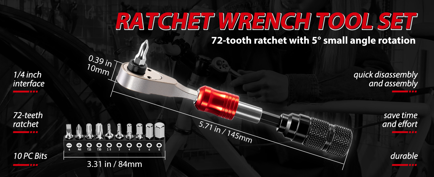 bike tool kit with 10 bit