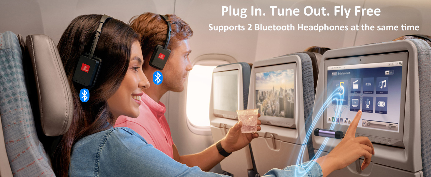 Bluetooth Transmitter for Airplane Entertainment system