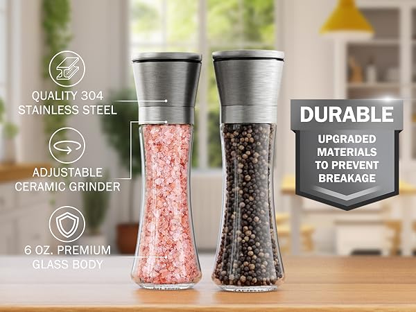 salt and pepper grinder set