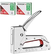 Arrow JT27 Light Duty Staple Gun Kit, Thin Wire Stapler with 2000 Pieces JT21 3/8" Staples, Light...