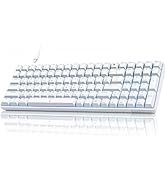 DIERYA DK98SE Gaming Keyboard,98 Keys Mechanica Keyboard with Clicky Blue Switches,USB-C Cable fo...