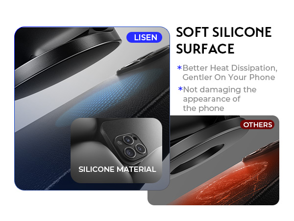 LISEN 15W Suction Magsafe Car Mount Charger