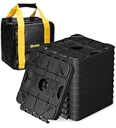 BUNKER INDUST RV Leveling Blocks/Stackable Jack Blocks/Interlocking Design for Customizable Recov...