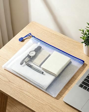 heavy duty mesh zipper pouch bags